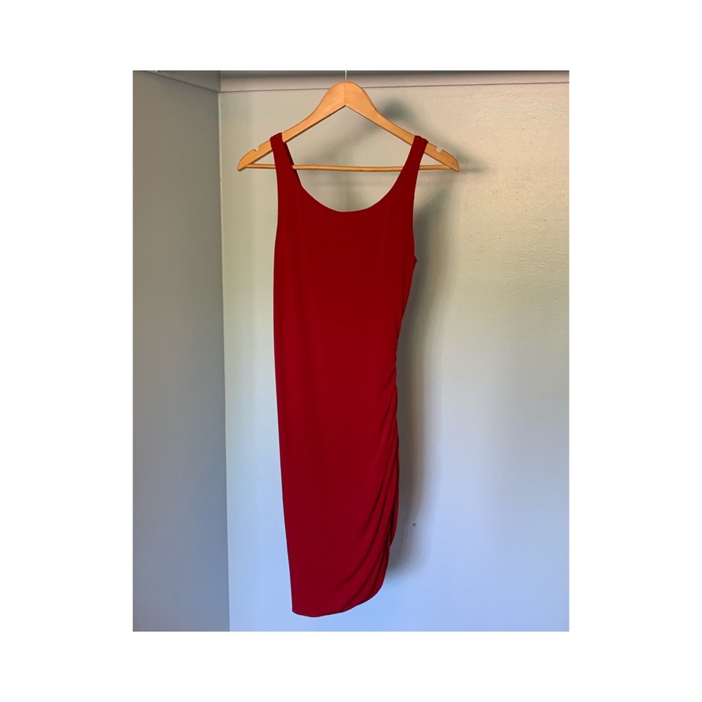 burgundy cocktail dress